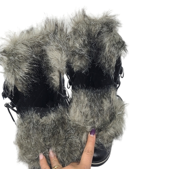 SOREL Tofino II' Faux Fur Lined Waterproof Boot Black Women’s Size 6.5 FLAWED - Picture 11 of 11